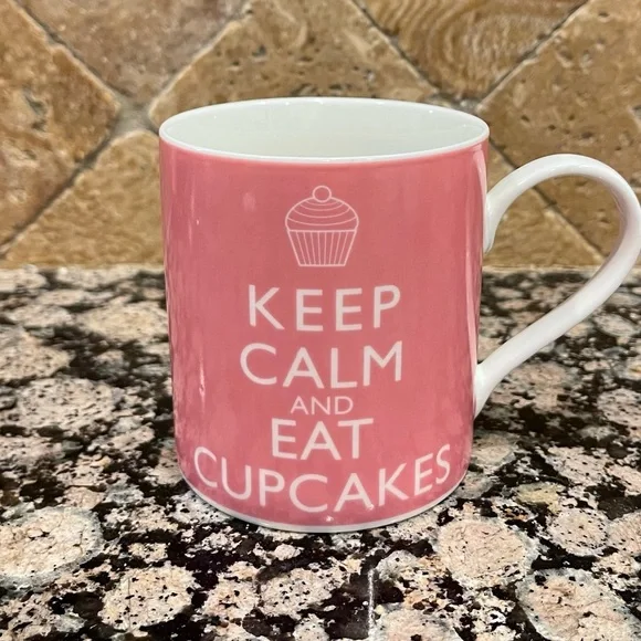 Kent Pottery Keep Calm and Eat Cupcakes coffee mug - Picture 3 of 3